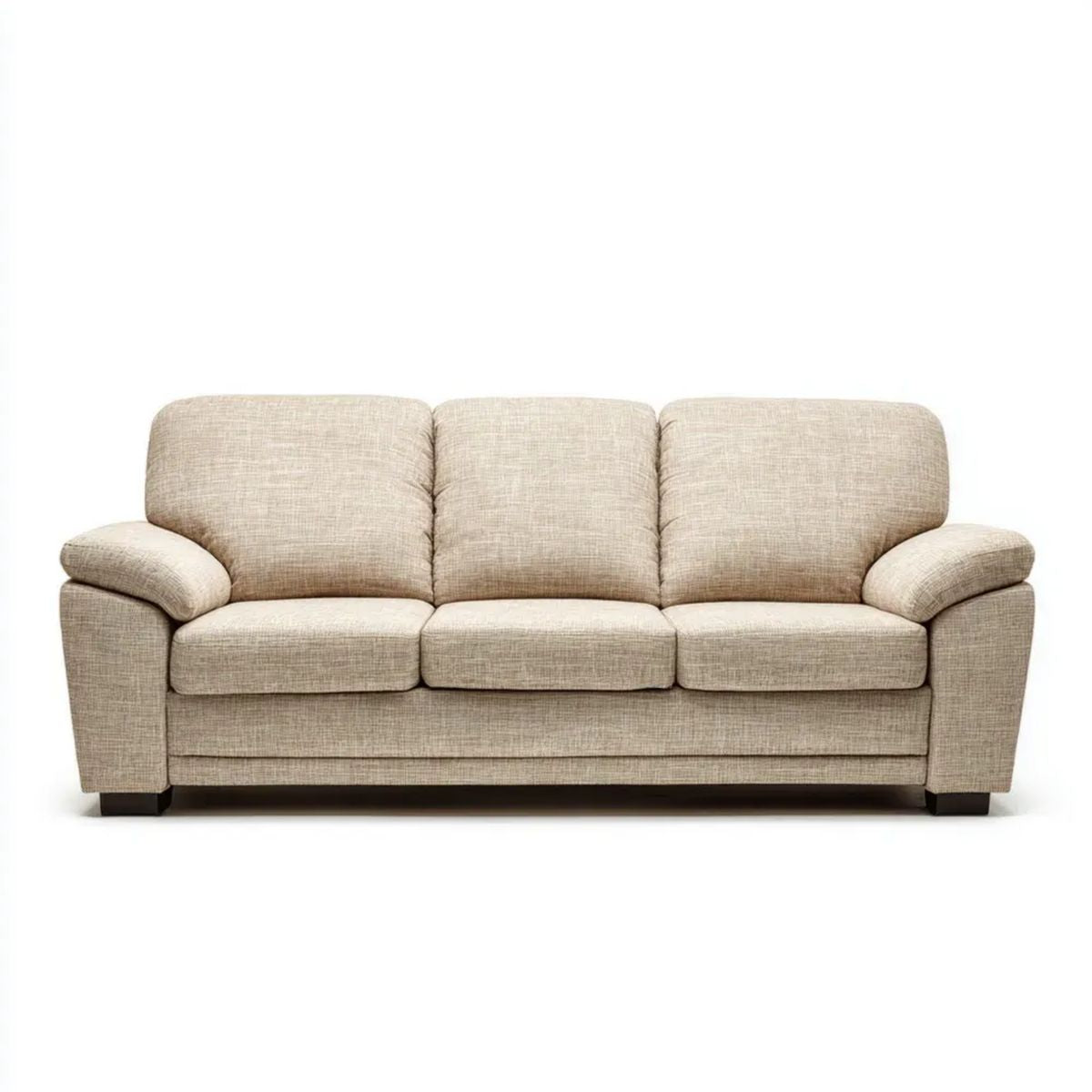 Sofa, 3-osobowa w płaskiej sofie w poliestrze 210 x 90 x 92 cm