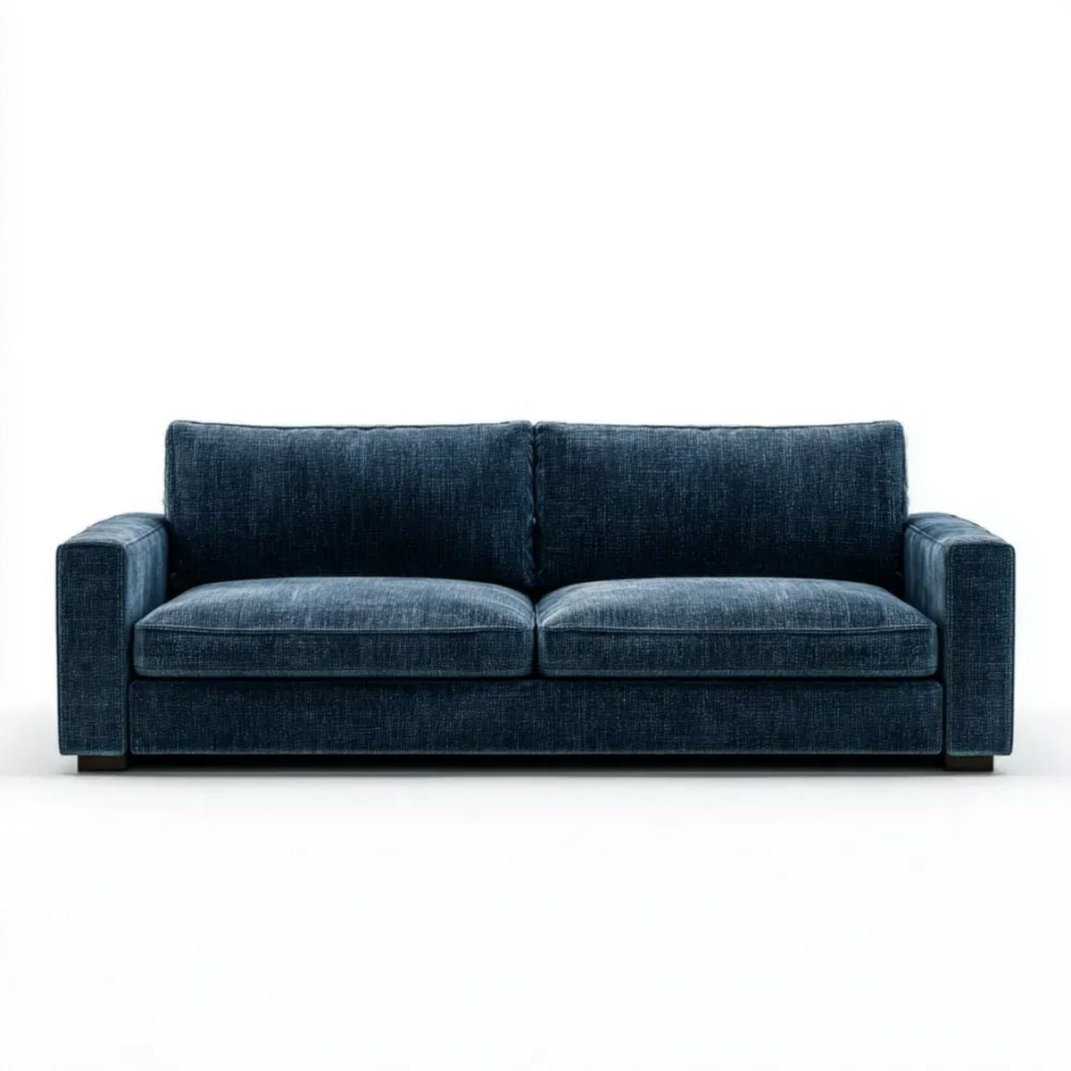 Sofa, 2-osobowa w kolorze niebieskim sofa w poliestrze, 180 x 90 x 85 cm