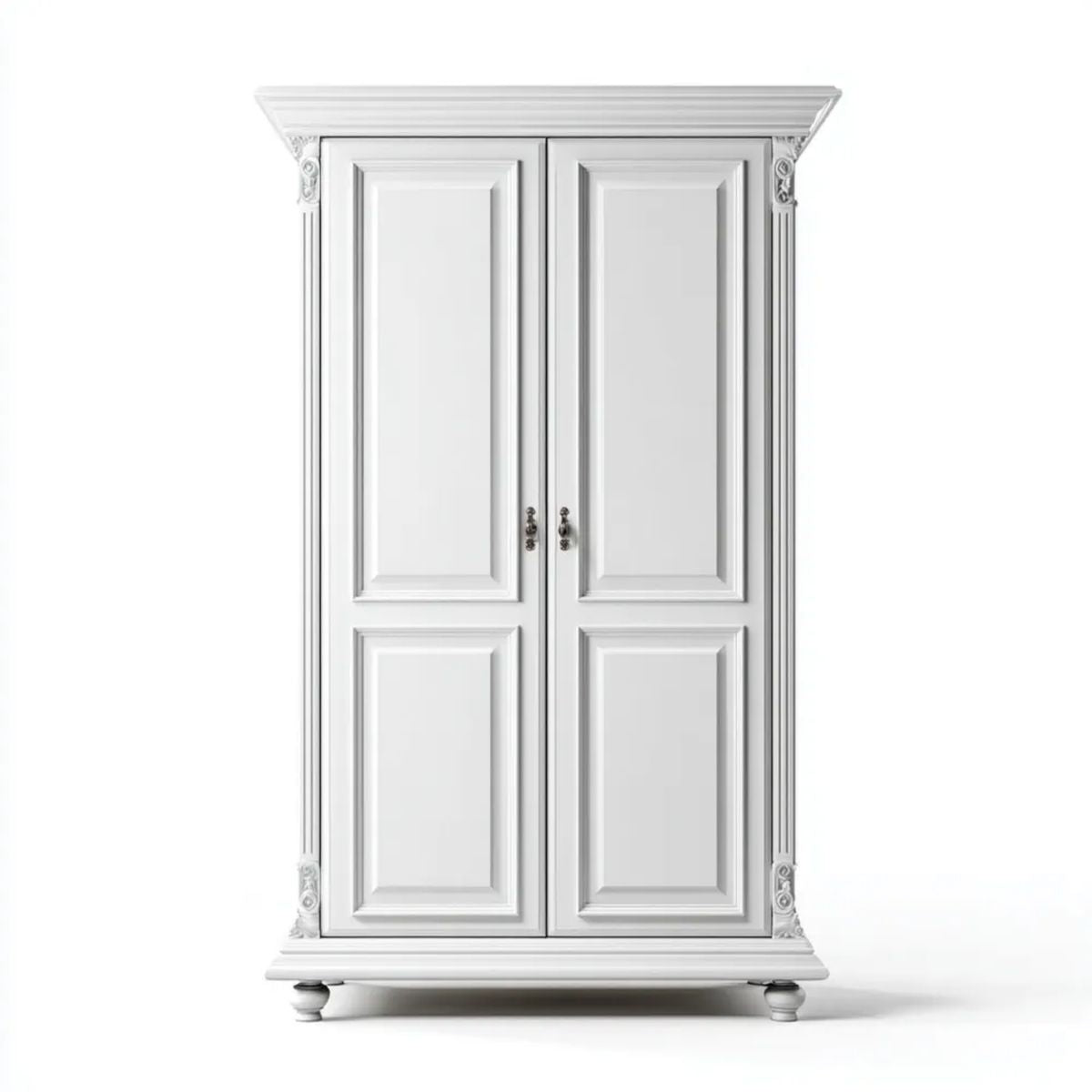 Szafa, Deska sypialna 2 Białe drzwi w MDF 120 x 60 x 220 cm