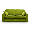 Sofa, 2 fotele sofa w kolorze zielonym tkanina z 2 dekoracyjnymi poduszkami, 160 x 85 x 85 cm