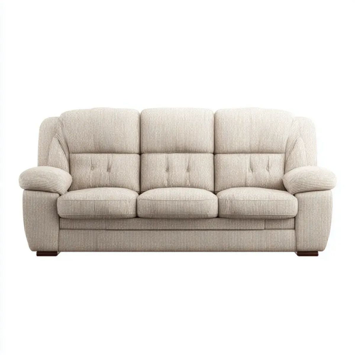 Sofa, 3-osobowa w poliestrze w płaskiej sofie, 210 x 92 x 100 cm