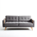Sofa, 3-osobowa poliester z kanapą z drewnianymi nóżkami, 190 x 83 x 82 cm
