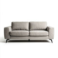 Sofa, 2 szare sofy w tkaninie z czarnym metalowym nóżkami, 170 x 85 x 85 cm
