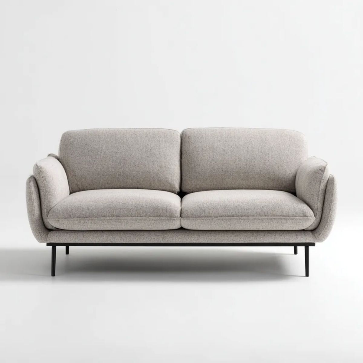 Sofa, 2-osobowa poliestrowy Prosta sofa z metalową nogą 180 x 85 x 82 cm