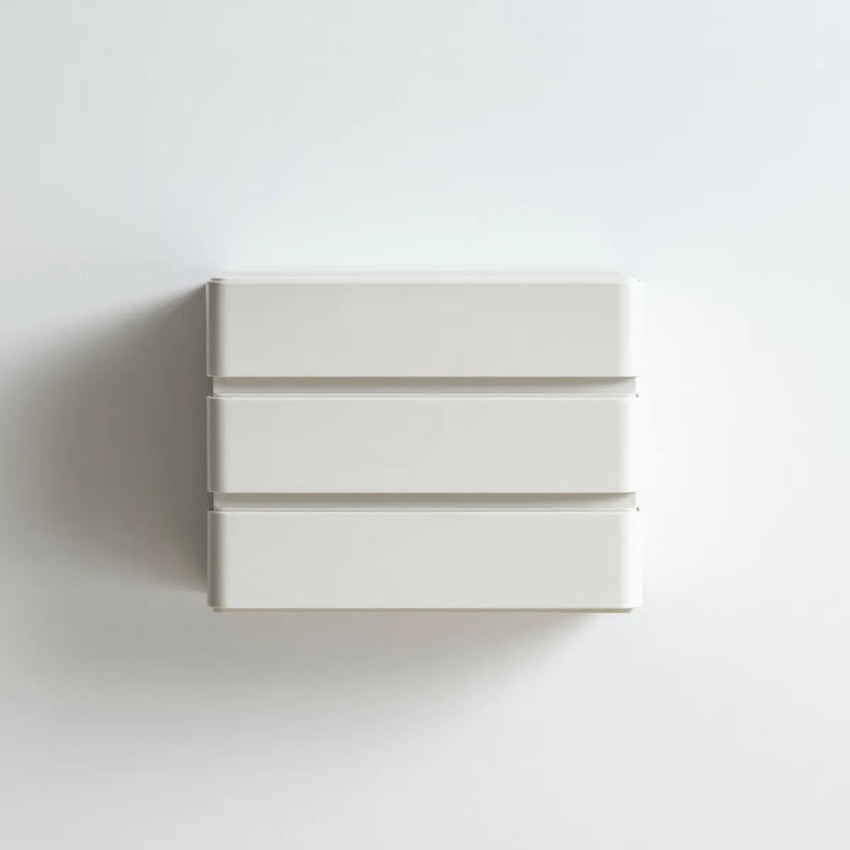 Komoda, Biała szuflada wisząca z 3 szufladami MDF 60 x 35 x 60 cm prostokątna