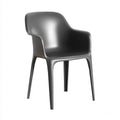 Fotel, Czarne krzesło monoblokowe z polipropylenu 55 x 54 x 80 cm